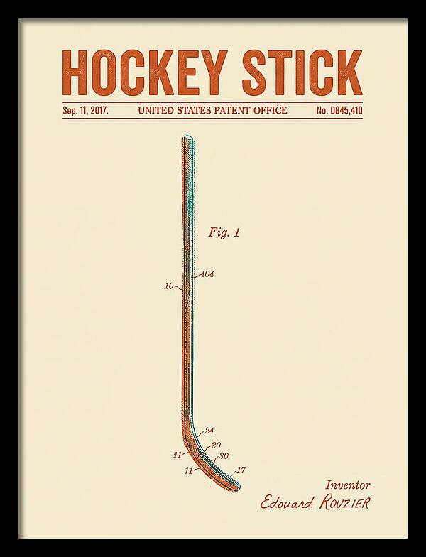 Hockey Stick Retro Patent Usd845410s1