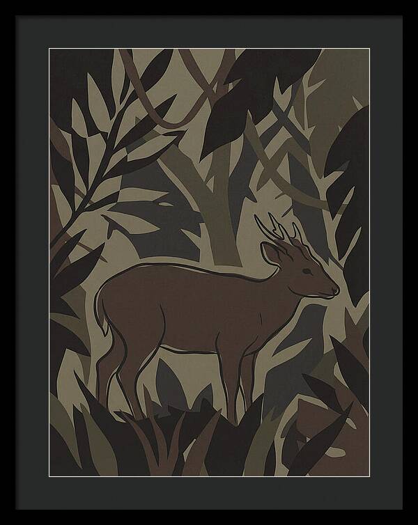 Hog Deer Amongst Foliage