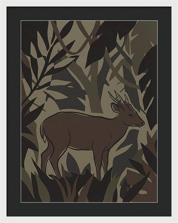Hog Deer Amongst Foliage