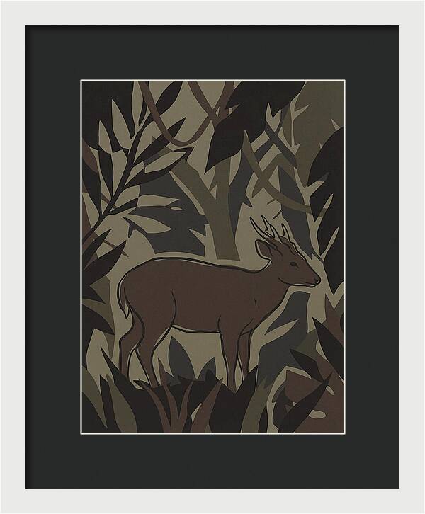 Hog Deer Amongst Foliage