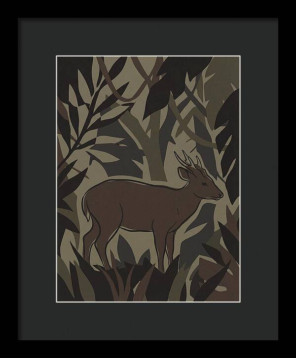 Hog Deer Amongst Foliage