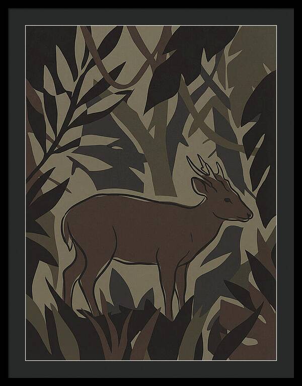 Hog Deer Amongst Foliage