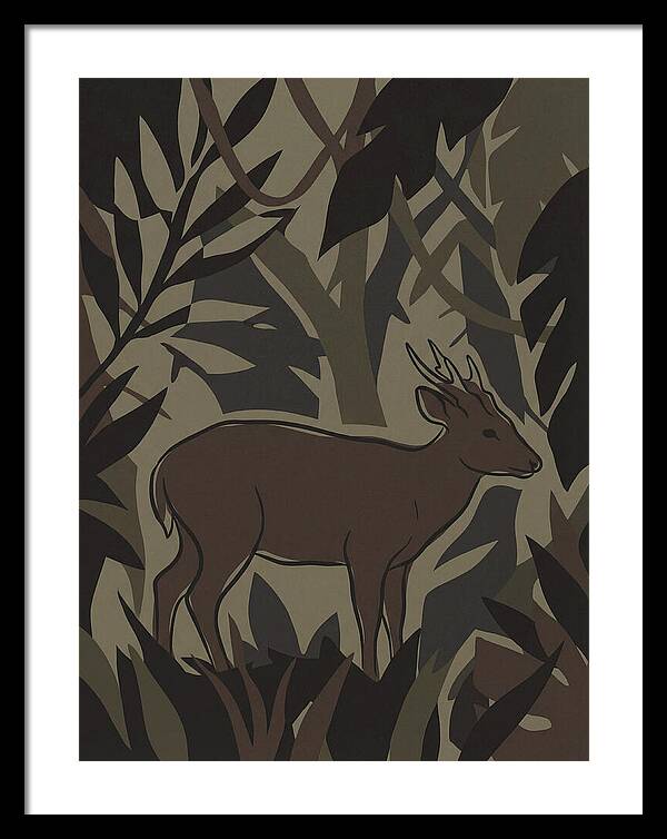 Hog Deer Amongst Foliage