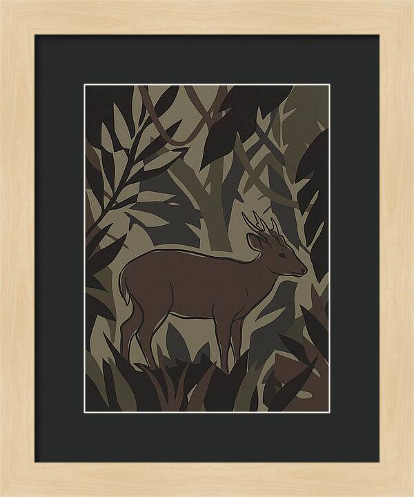 Hog Deer Amongst Foliage