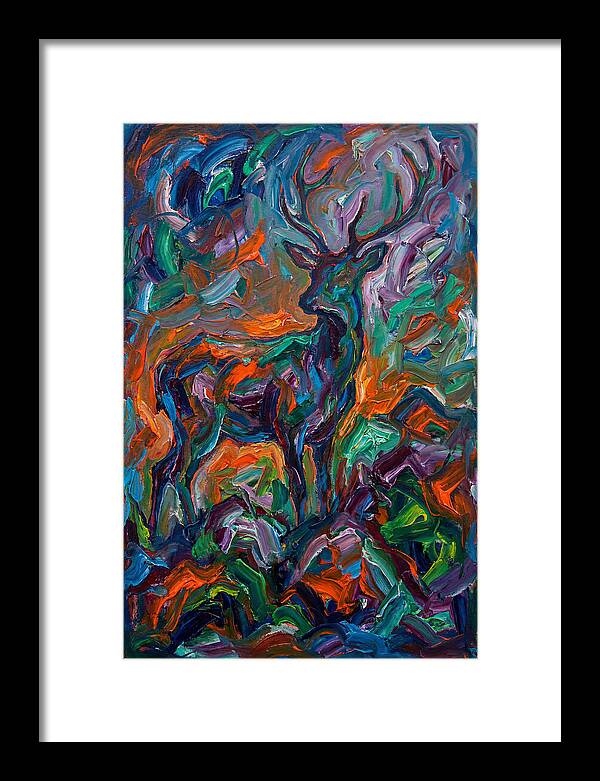 Hog Deer In Expressionist Style