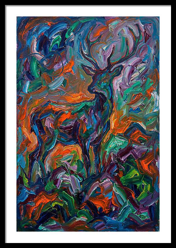 Hog Deer In Expressionist Style