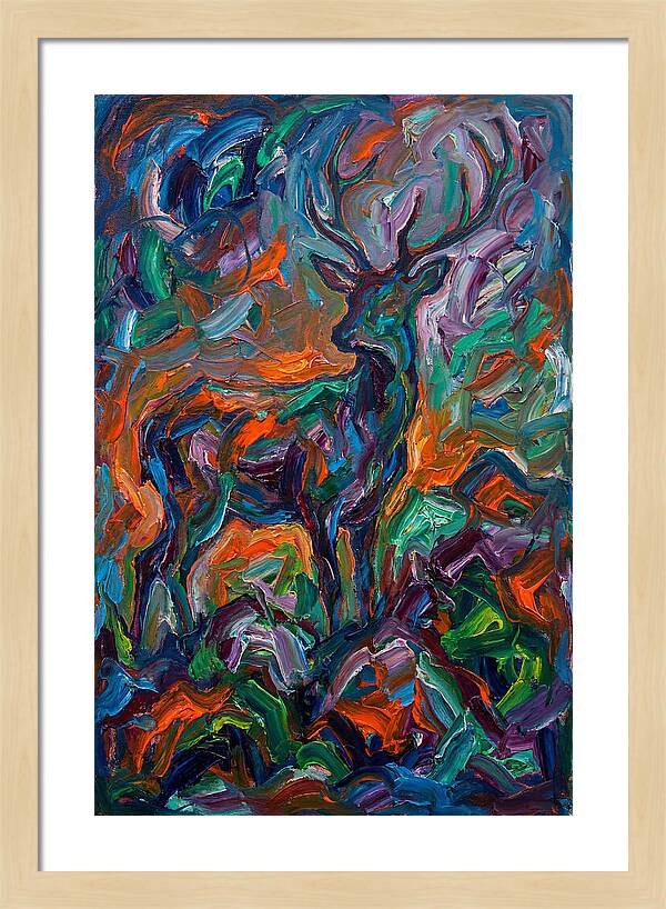 Hog Deer In Expressionist Style