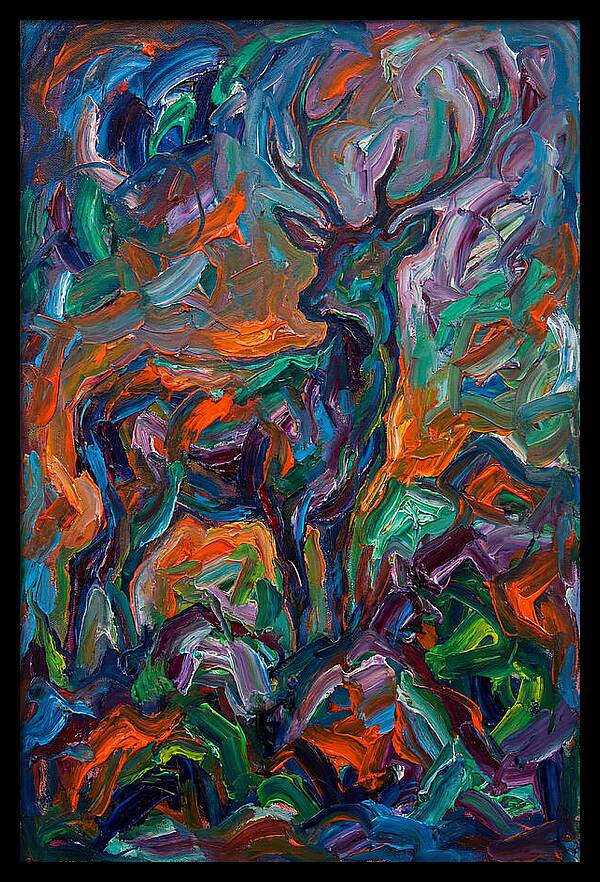 Hog Deer In Expressionist Style