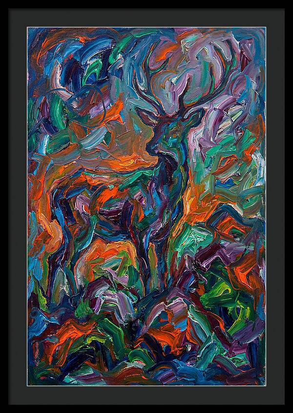 Hog Deer In Expressionist Style