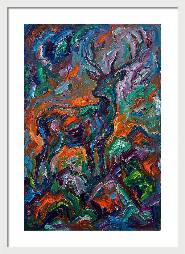 Hog Deer In Expressionist Style