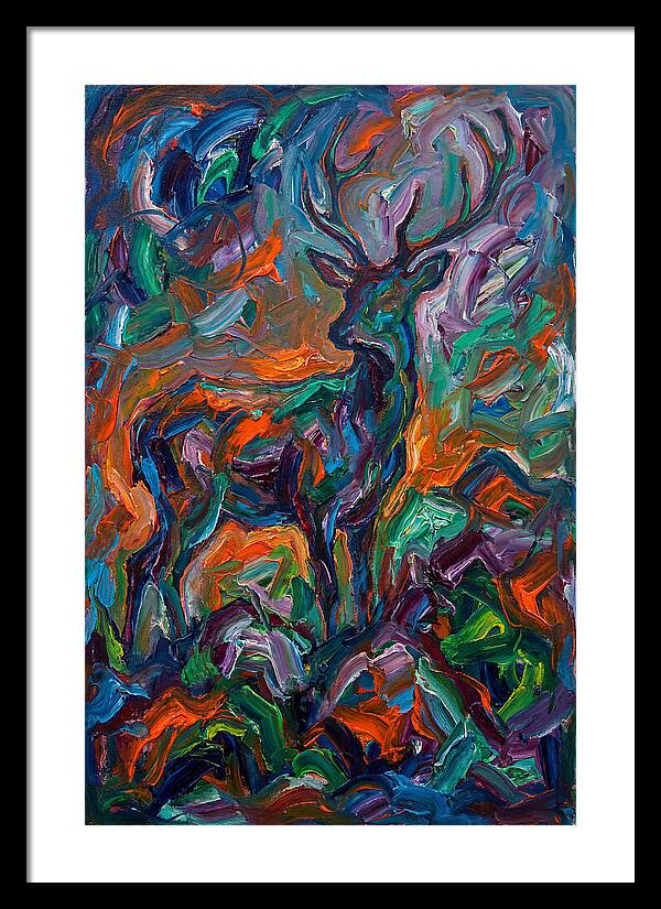 Hog Deer In Expressionist Style