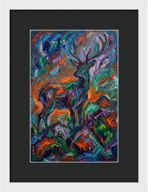 Hog Deer In Expressionist Style