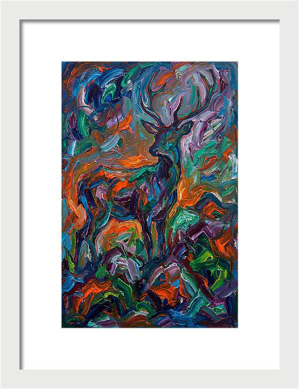 Hog Deer In Expressionist Style