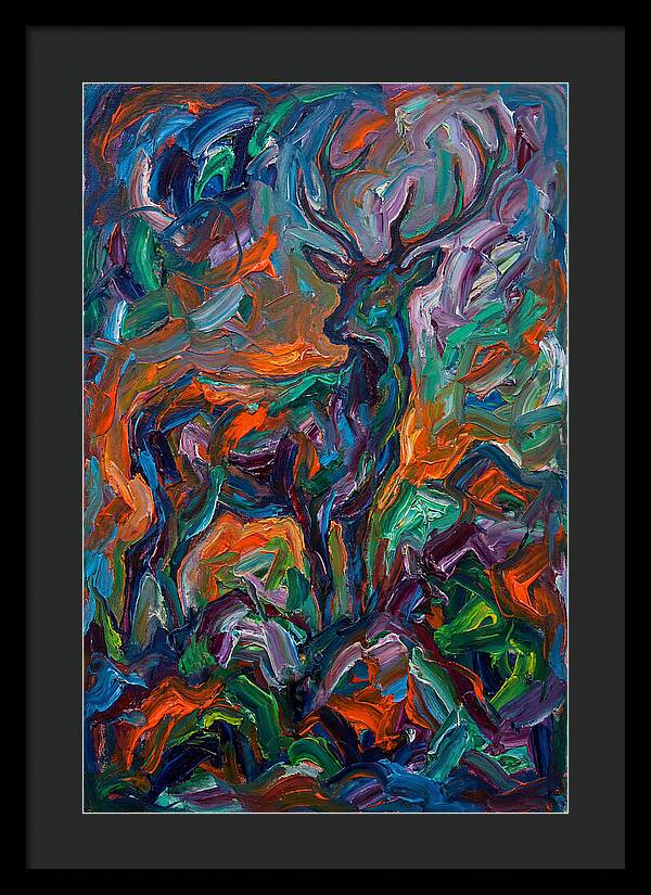 Hog Deer In Expressionist Style