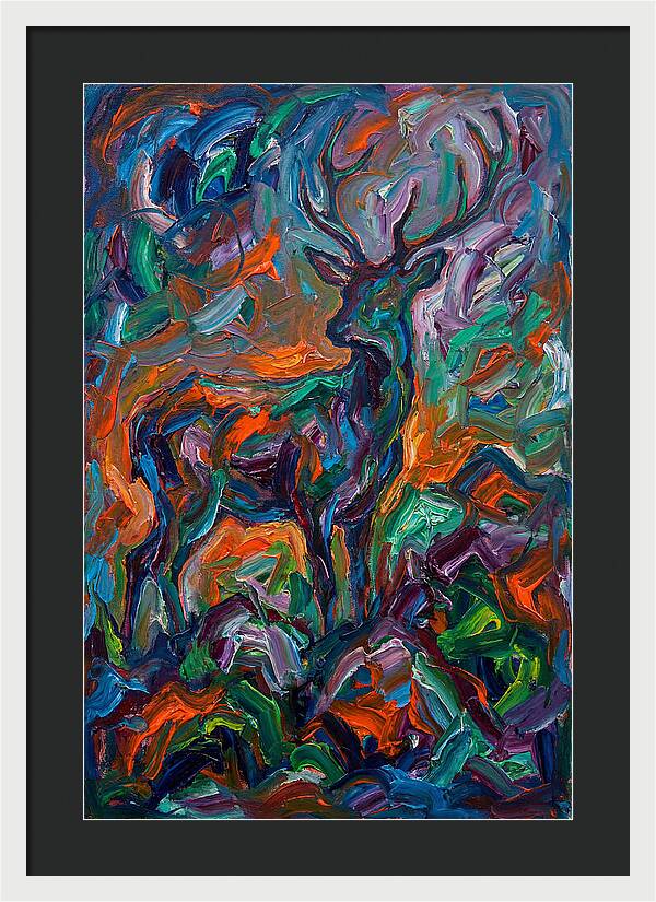 Hog Deer In Expressionist Style