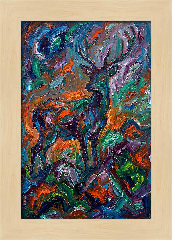 Hog Deer In Expressionist Style
