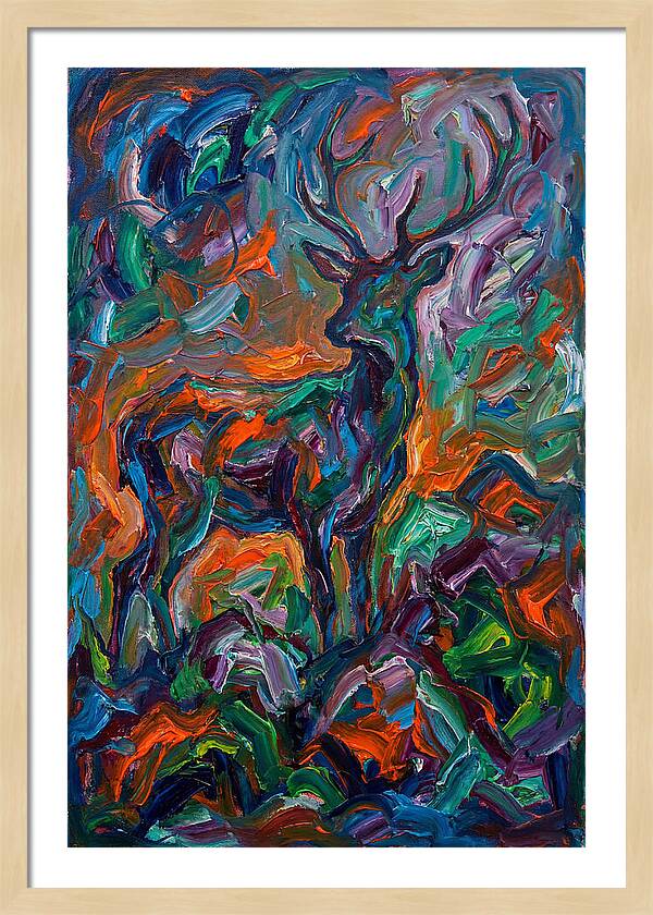Hog Deer In Expressionist Style