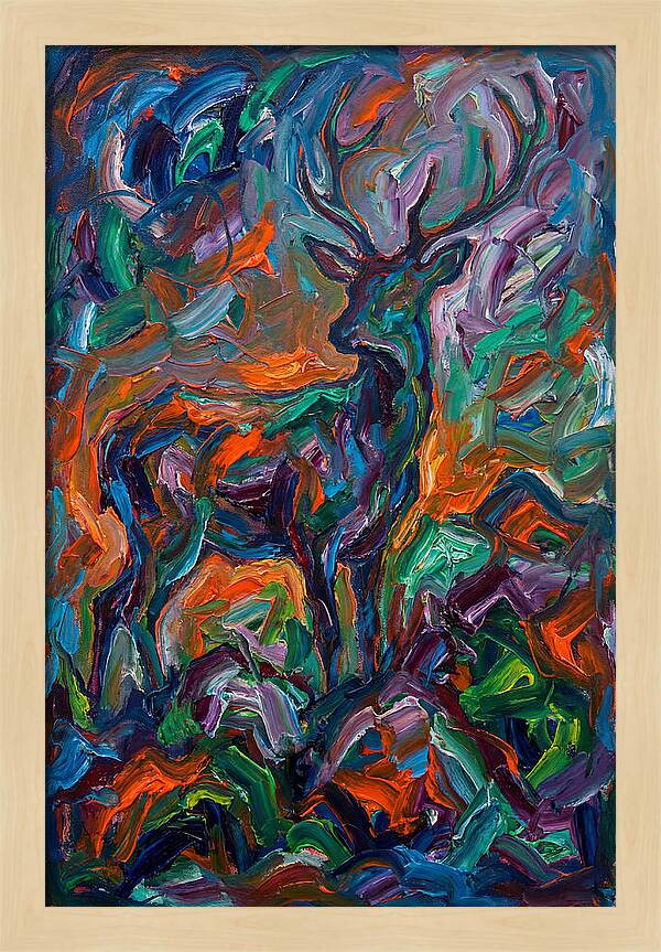 Hog Deer In Expressionist Style