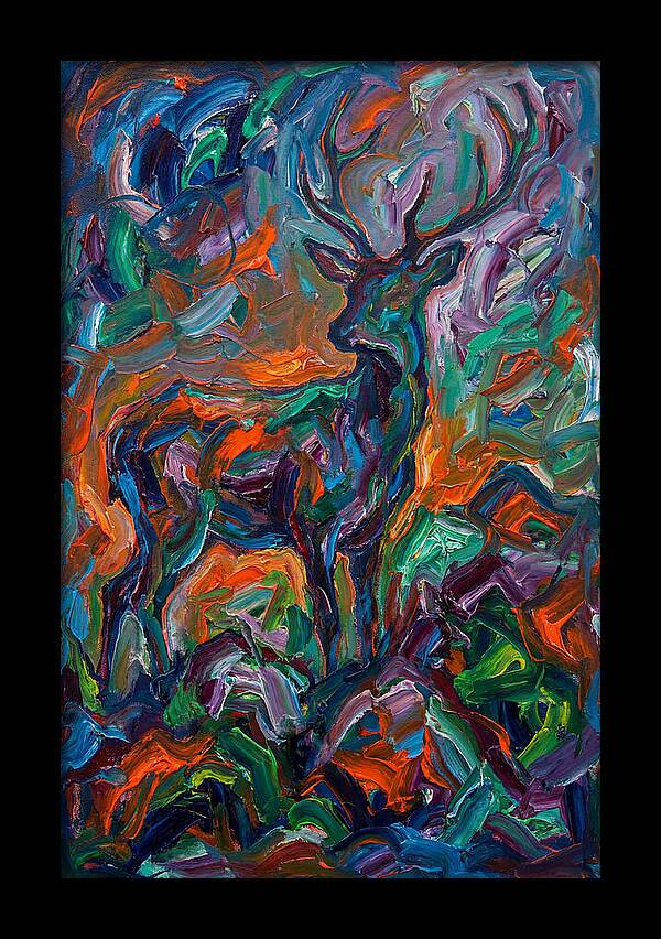 Hog Deer In Expressionist Style