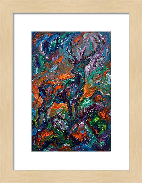 Hog Deer In Expressionist Style