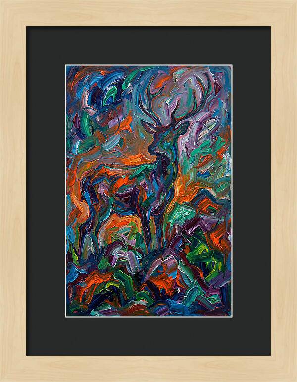 Hog Deer In Expressionist Style