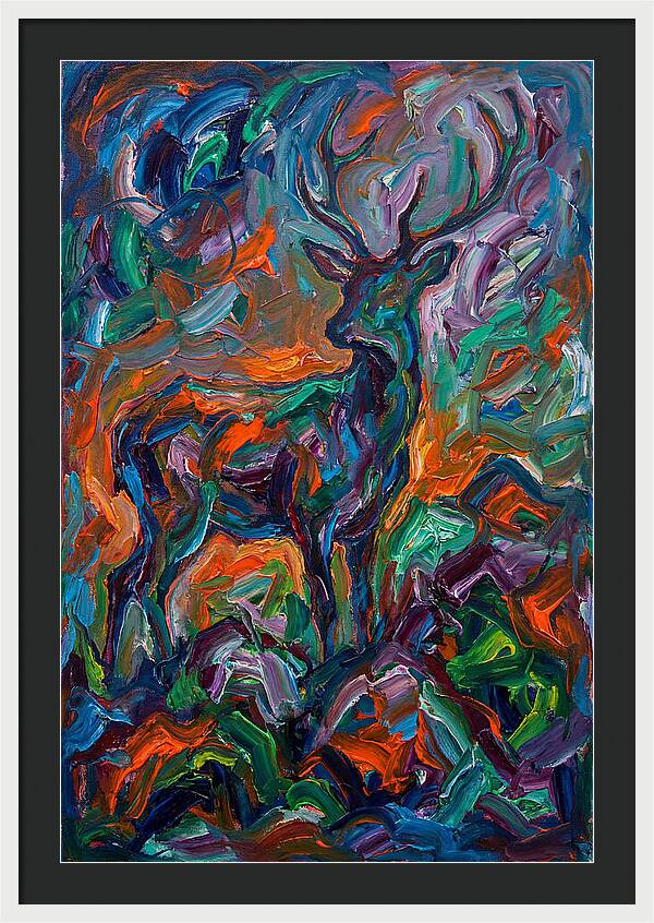 Hog Deer In Expressionist Style