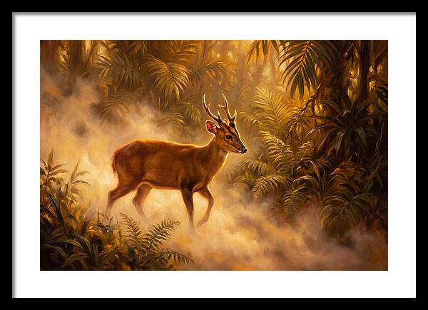 Hog Deer In Forest