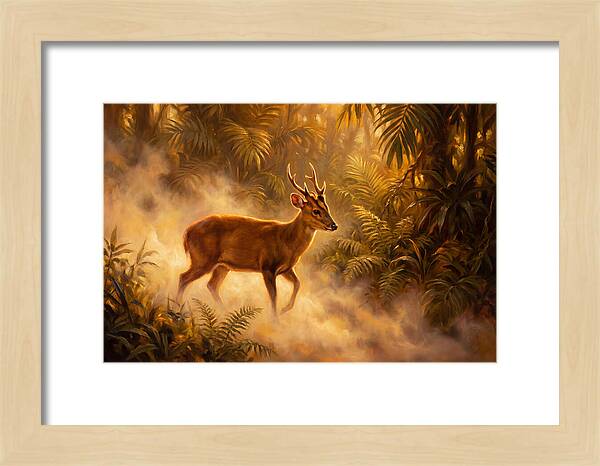 Hog Deer In Forest