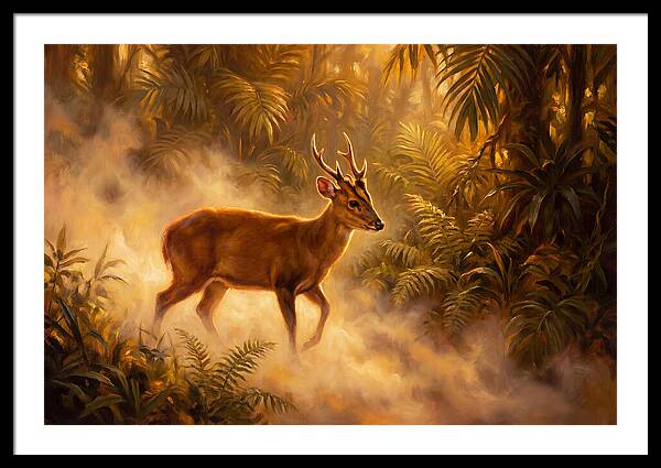 Hog Deer In Forest
