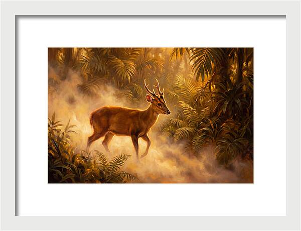 Hog Deer In Forest