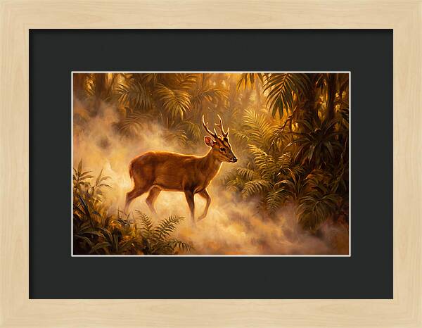 Hog Deer In Forest