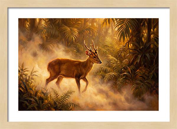 Hog Deer In Forest