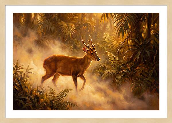 Hog Deer In Forest