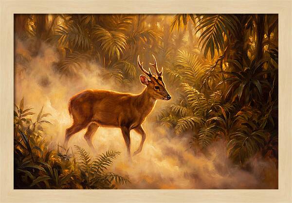 Hog Deer In Forest