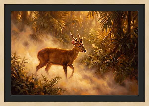 Hog Deer In Forest