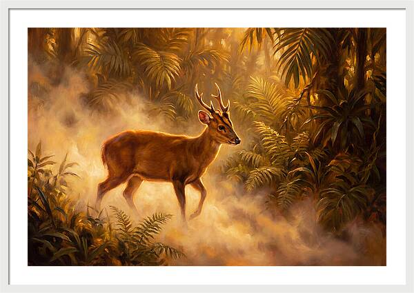 Hog Deer In Forest