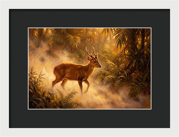 Hog Deer In Forest