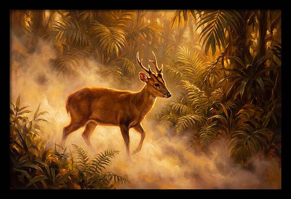 Hog Deer In Forest