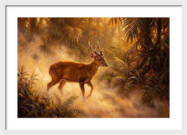 Hog Deer In Forest