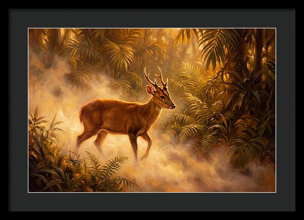 Hog Deer In Forest