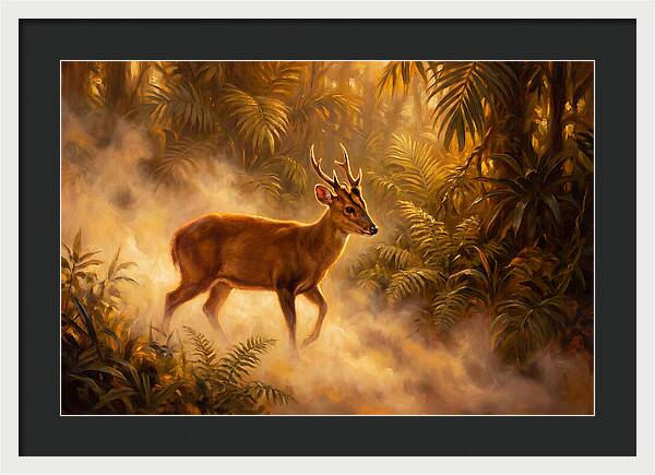 Hog Deer In Forest