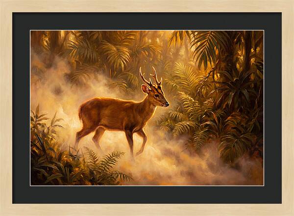 Hog Deer In Forest