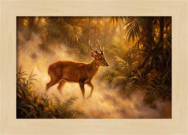 Hog Deer In Forest