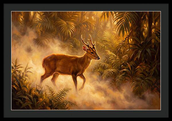 Hog Deer In Forest