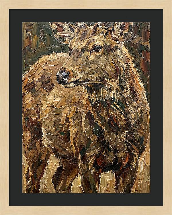 Hog Deer In Natural Habitat