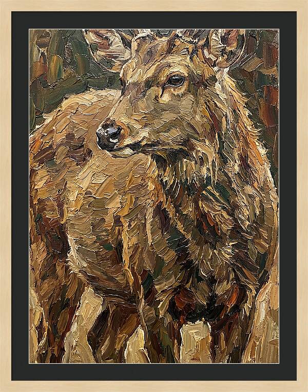 Hog Deer In Natural Habitat