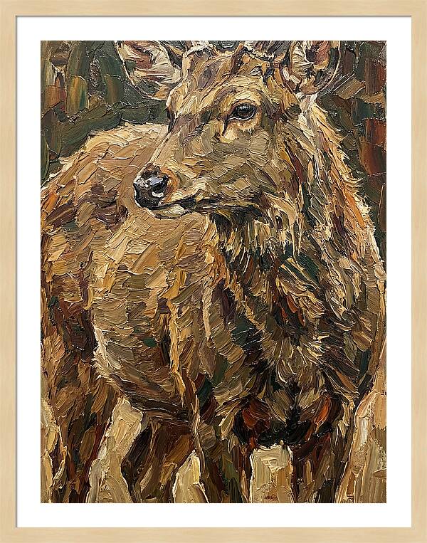 Hog Deer In Natural Habitat