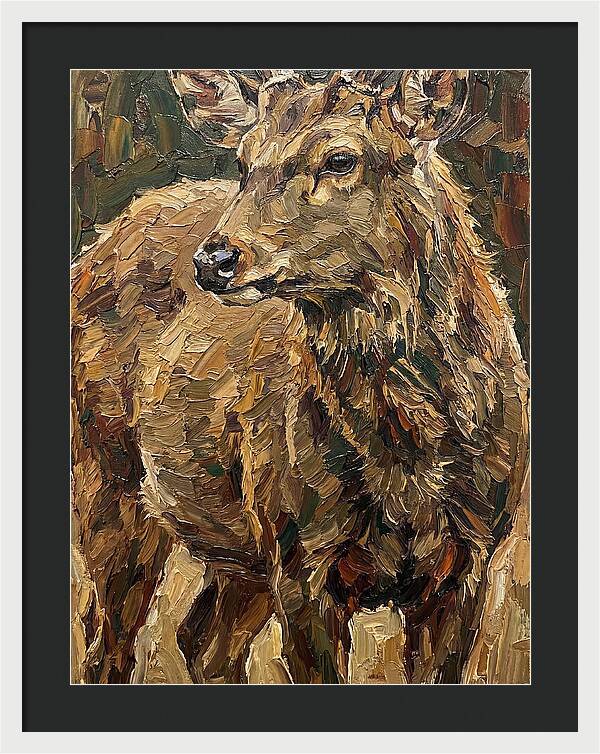 Hog Deer In Natural Habitat