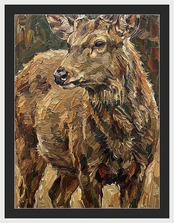 Hog Deer In Natural Habitat