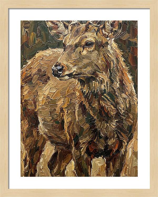Hog Deer In Natural Habitat